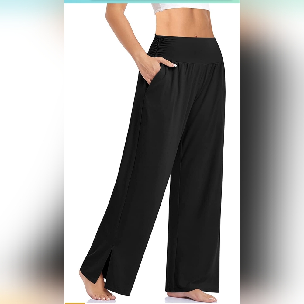 Yoga wide leg pant large